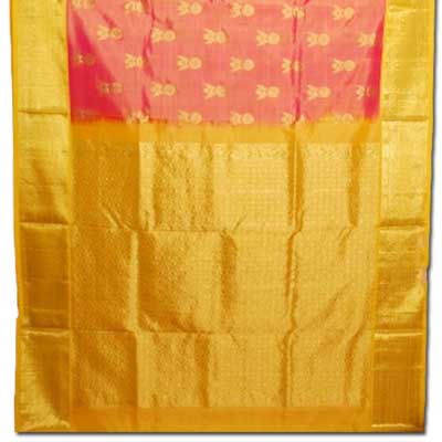 "Exclusive Pink color Venkatagiri pattu Saree - SLSM-11 - Click here to View more details about this Product